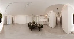 Luxury dining hall modern interior