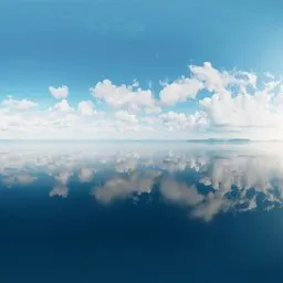 Crystal Blue Midday Clouds