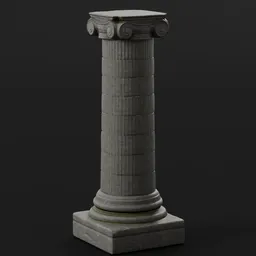 Stone Pillar Column Medium