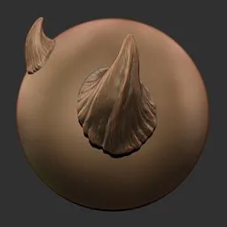 3D sculpting brush for creating detailed reptilian skin textures, compatible with Blender 3D.