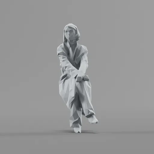 Lowpoly Female Sitting