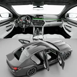 BMW M5 Competition F90 2021(Rigged)