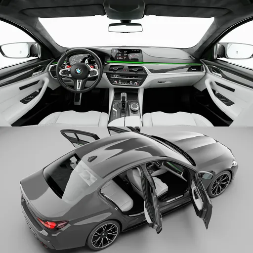 BMW M5 Competition F90 2021(Rigged)
