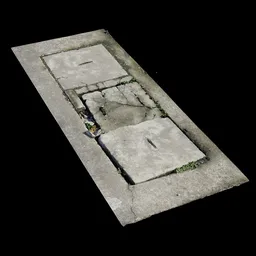 Scan Old manhole cover