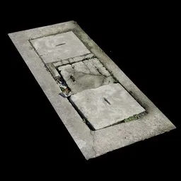 Scan Old manhole cover