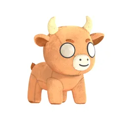 Cute Ox Plushie (unrigged)