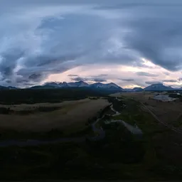 Dramatic Sunset Clouds Mountains