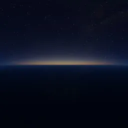 Planetary Space Horizon Sunrise