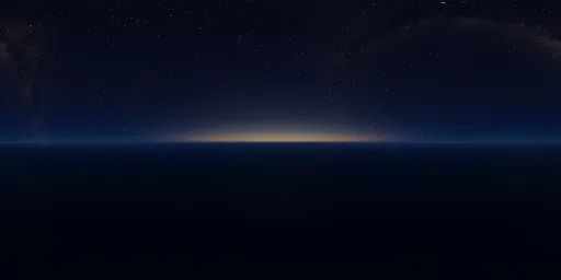Planetary Space Horizon Sunrise