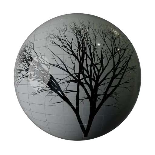 High-quality PBR tree-themed tile material for Blender 3D, customizable in color and scale.