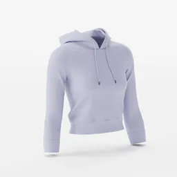 Women's fashion crop hoodie