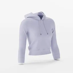 Women's fashion crop hoodie