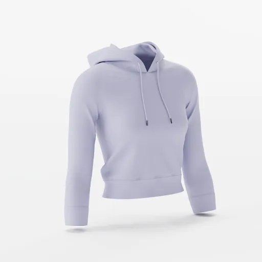 Women's fashion crop hoodie