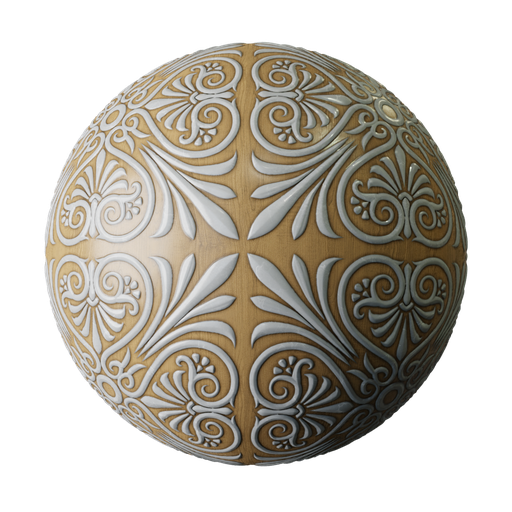 Flourish Ornament 3 FREE ornaments materials BlenderKit