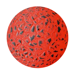 Small Chunked Glowing Rock Red