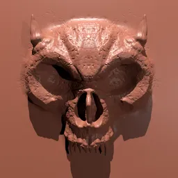 Human Skull Emblem Three