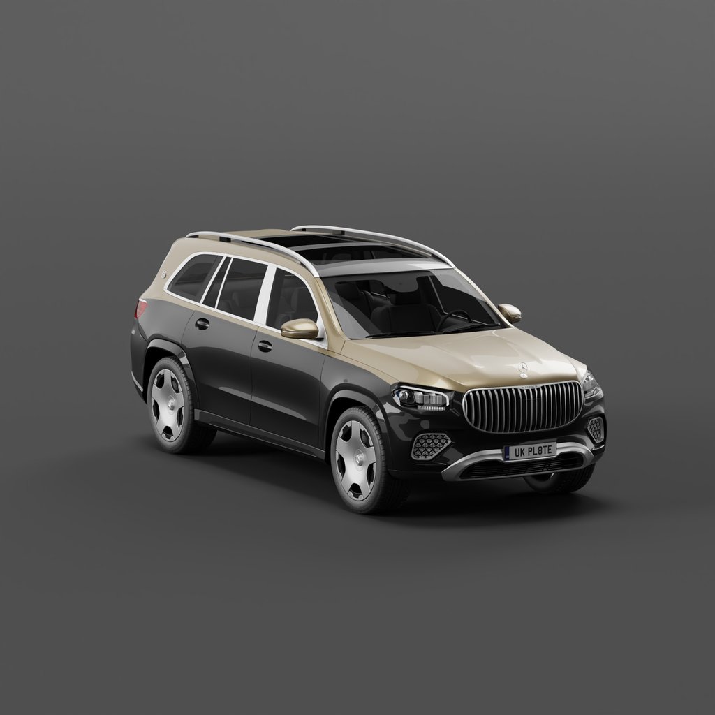 Mercedes-Benz GLS600 Maybach 2024 | Luxury Cars models | BlenderKit