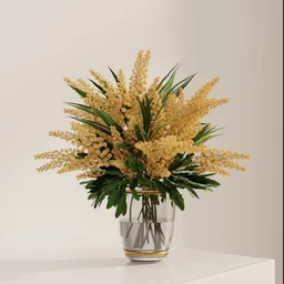 Golden Mimosa Floral Arrangement