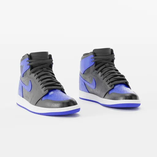 High-quality 3D rendered sneakers with realistic textures and shading, perfect for Blender 3D portfolio.