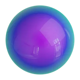 High-quality PBR Colorful glass material for Blender 3D rendering, showcasing multicolored reflections and nodal textures for realistic effects.