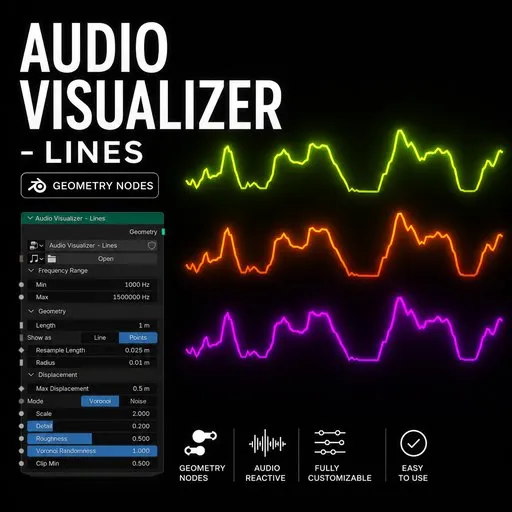 Audio Visualizer - Lines
