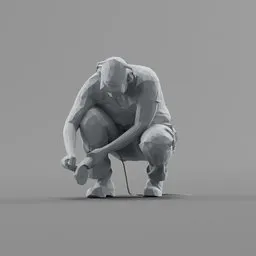 Lowpoly Construction Worker