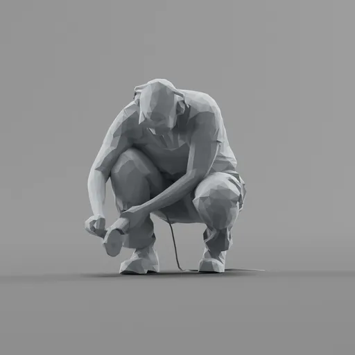 Lowpoly Construction Worker