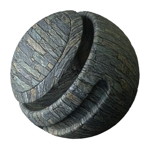 Blue Gray Stacked Slate