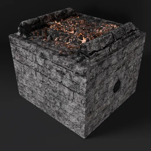 Medieval Blacksmith furnace