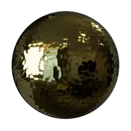Hammered light brass