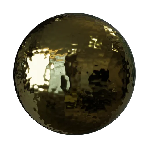 Hammered light brass