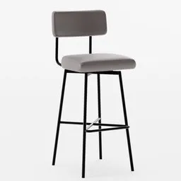 Leather  Brown Bar Stool