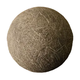 Brown Hay Covered Ground