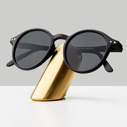 Brass Eyewear Stand Decor
