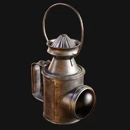 1890s Bullseye Police Lantern