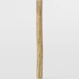 Detailed low-poly wooden stick 3D model with realistic textures, ideal for Blender street scenes.