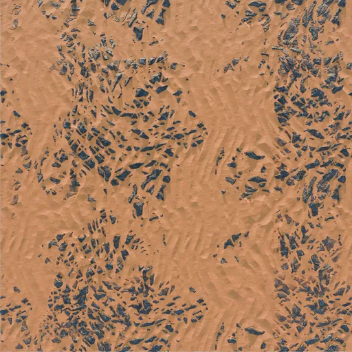 Tileable rocky desert ground