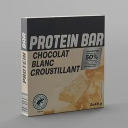 Protein Bar Chocolat Blanc Cardboard