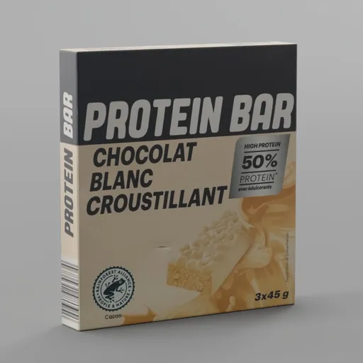 Protein Bar Chocolat Blanc Cardboard
