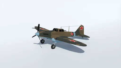 Low Poly Ilyushin Il-2 Shturmovik