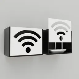 Wifi router wall case