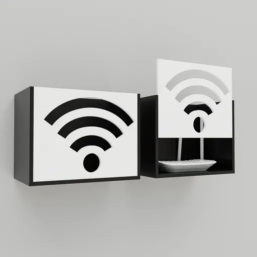 Wifi router wall case