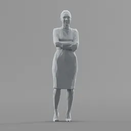 Lowpoly Female Standing