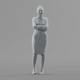 Lowpoly Female Standing