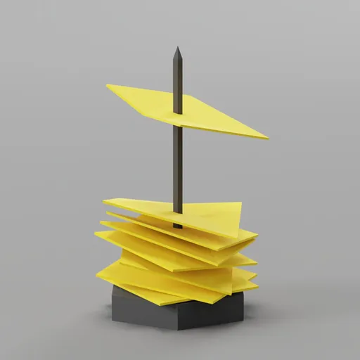 Low Poly Food Trailer Order Stack