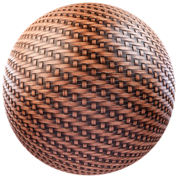Brown wave basket