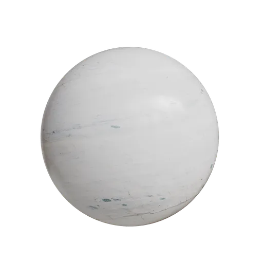 Cracked Cyan White Marble