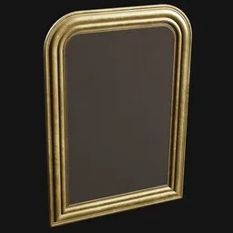 1800s French Wall Mirror Gold