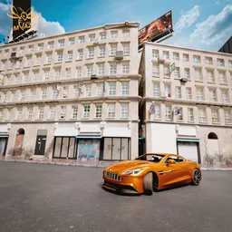 Urban Scene with Car | Aston Martin