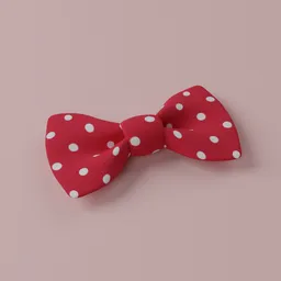 Red Polka Bow Tie